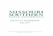 FACULTY HANDBOOK July 2017 - MSSU - MSSU Handbook 2017-2018.pdf · FACULTY HANDBOOK July 2017 Approved by the Missouri Southern State University Faculty Senate on May 1, 2017 and