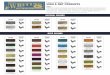 Color Availability Chart HIGH & DRY PRODUCTS · DYED COLORS Color Availability Chart HIGH & DRY PRODUCTS (CONTINUED) COLOR ROOSTER CAPES White/ Golden Brown White/ Golden Olive …