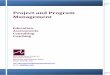 Project and Program Management - …test.peakperformancegroup.com/pdf/projectmanagement/Project and... · leadership and team management skills to ensure that our clients ... skills