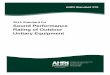 2015 Standard for Sound Performance Rating of Outdoor ... · 2015 Standard for Sound Performance Rating of Outdoor Unitary Equipment AHRI Standard 270