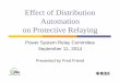 Effect of Distribution Automation on Protective Relaying · protective relaying applied on primary, non-network, distribution systems