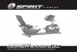 XBR25Fitness Bike OWNER’S MANUAL - Spirit Fitness · 1 XBR25 Bik e Record Your Serial Number Please record the serial number of this fitness product in the space provided below