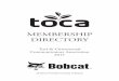 MEMBERSHIP DIRECTORY - ecn5.com · Dear TOCA members, Thank you for your membership and welcome to the 2011 edition of the TOCA membership directory. This handy guide will help you
