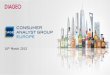 th March 2015 - Discover Diageo · Strong business with compelling long term opportunity To create one of the best performing, most trusted and respected consumer products companies