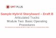 Sample Hybrid Storyboard Draft B - SMT Learning · Sample Hybrid Storyboard –Draft B Articulated Trucks Module Two: Basic Operating Procedures This Storyboard was originally 139