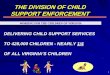 THE DIVISION OF CHILD SUPPORT ENFORCEMENTdls.virginia.gov/GROUPS/childsupport/meetings/... · the division of child support enforcement working for the children of virginia delivering