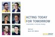 ACTING TODAY FOR TOMORROW - ITB Berlin - Startseite · 2017-03-25 · ITB 10 March – Acting today for tomorrow 2 A STRONG INTERNATIONAL WHOLESALE GROUP (B2B) By operating segment