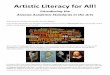 Artistic Literacy for All!azarts.gov/.../uploads/2009/08/ADE-Artistic-Literacy-for-All.pdf · Artistic Literacy for All! Introducing the Arizona Academic Standards in the Arts 