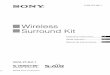 Wireless Surround Kit - Sony · RT10) and wireless transmitter ... instructions in the literature accompanying the appliance. ... FM AM ANTENNA DMPORT EZW-T100 EZ W-T 100