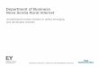 Department of Business Nova Scotia Rural Internet · Department of Business Nova Scotia Rural Internet Jurisdictional review of plans in select emerging and developed markets. Page