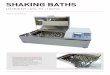 Shaking bathS - .Shaking bathS (Ambient +5°C to +100°C) Shaking Water Bath with Shaking Tray •