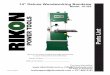 14” Deluxe Woodworking Bandsaw - RIKON Power Tools · Part No. Description. 24. 5-Year Limited Warranty To take advantage of this warranty, please ll out the enclosed warranty card