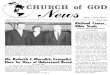 CHURCH of GOD - Herbert W. Armstrong News... · CHURCH of GOD n Volume 3, Issue 3 March, 1964 Mr. and Mrs. Roderick C. Meredith and Dr, C. Paul Meredith. This picture was taken last