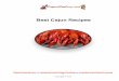 Best Cajun Recipes - Cajun Cooking · Best Cajun Recipes! ... SEAFOOD DISHES 52 SEAFOOD PIE 52 CRAWFISH PIE 52 ... • Cajun Seasoning to taste • 1/4 c. minced parsley