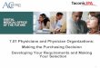 7.01 Physicians and Physician Organizations: Making … · 1 DIGITAL MEDICAL OFFICE OF THE FUTURE 7.01 Physicians and Physician Organizations: Making the Purchasing Decision Developing