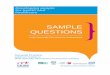 SAMPLE QUESTIONS - nwpgmd.nhs.uk Applicant Guide... · SAMPLE QUESTIONS _____ Multi-Specialty Recruitment Assessment General Practice Applicant Guidance: Multi-Specialty Recruitment