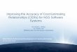 Improving the Accuracy of Cost Estimating Relationships ... · Improving the Accuracy of Cost Estimating Relationships (CERs) for NSS ... ESLOC is the Equivalent Software Lines of