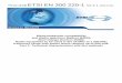 Final draft ETSI EN 300 220-1 V2.4 · Final draft ETSI EN 300 220-1 V2.4.1 (2012-01) Electromagnetic compatibility and Radio spectrum Matters (ERM); Short Range Devices (SRD); Radio