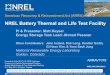 NREL Battery Thermal and Life Test Facility · •Acquire capital equipment to upgrade and enhance the battery thermal test facility at NREL with recovery act funds. ... Technical