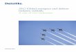 2012 Global aerospace and defense industry outlook: A tale ... · 2012 Global aerospace and defense industry outlook: A tale of two industries. 2 Contents Overview Sector updates: