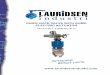www .lauridsenindustri · The AUMA electric actuator allows the remote control of the valve. ... 9 Grease box Steel 10 Handwheel nut Steel 11 Stem cap Steel 12 Cap Plastic