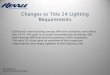 Changes to Title 24 Lighting Requirements - Kenall · Changes to Title 24 Lighting Requirements Non Residential Indoor Lighting Requirements • All interior luminaires in non-residential