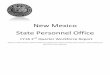 New Mexico State Personnel Office · New Mexico . State Personnel Office . ... SPO continues to focus on recruitment, including working with state agencies to decrease the amount