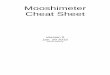 Mooshimeter Cheat Sheet - Mooshim Engineering · Mooshimeter Cheat Sheet Version 0 Jan. 29 2015 James Whong. Measurement Overview Common Input: All other measurements are relative