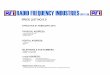 RADIO FREQUENCY INDUSTRIES (PTY) LTD.rfind.co.za/wp-content/uploads/2016/02/Price-List-No.-9.pdf · radio frequency industries (pty) ltd. price list no.9.0 - all prices quoted in