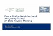 Peace Bridge Neighborhood Air Quality Study: 3rd Data ... · An API 651 UFP monitor was ... Dates in 2014 & 2015 ... Peace Bridge Neighborhood Air Quality Study: 3rd Data Review Meeting