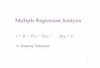 Multiple Regression Analysis - Web.UVic.caweb.uvic.ca/~mfarnham/345/T7notes.pdf · A Dummy Independent Variable ! Dummy variables can be quite useful in regression analysis ! Consider