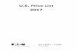 U.S. Price List 2017 - Consoles, Modular Furniture: Data ... Price List 2017.pdf · Wright Line LLC US Price List Item Number PL Product Description US List 103005822 56 TH Module,
