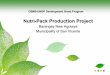 Nutri-Pack Production Project - PEP-NET · Nutri-Pack Production Project ... soya power, pulvoron and kropek which have ground soy ... ground soy beans, skim milk and