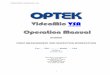 VideoMic VSA Operation Manual - OPTEK · Care of Guide ways ... The “OPTEK VSA IK5000 Operation Manual” binder includes schematics, optional utilities, and advanced hardware and
