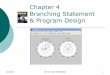 Chapter 4 Branching Statement & Program Designhung/cs101/chap04.pdf · Chapter 4 Branching Statement & Program Design . ... MATLAB statements Test the resulting MATLAB program . 
