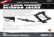 24” 5,000lb ECONOMY SCISSOR JACKS€¦ · 88122 Replacement for one 24" 5,000lb capacity scissor jack (Part #88121, Box of 2) Conveniently concealed when not in use Easy to install