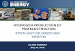 Hydrogen Production by PEM Electrolysis: Spotlight on ... · hydrogen production by pem electrolysis: spotlight on giner and proton. us doe webinar (may 23, 2011)