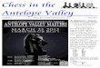 Chess in the Antelope Valley - scchess.com · CHECK CHESS CLUB The Checkmate Chess Club meets at the AV Chess House on Wednesdays, 5-6:30 pm. The club is open to all ages and skill