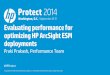 Evaluating performance for optimizing HP ArcSight ESM ...· Events, no ArcSight foundation packages,