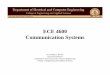 ECE 4600 Communication Systems - Homepages at WMUbazuinb/ECE4600/Ch01_Intro.pdf · ECE 4600 Communication Systems ... • Textbooks • Chapter 1. ECE 4600 3 Syllabus ... Digital