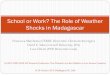 School or Work? The Role of Weather Shocks in Madagascar · School or Work? The Role of Weather Shocks in Madagascar ... Outline of the presentation 4 ... Students living in Mongolian