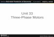 Unit 33 Three-Phase Motors - Foundationokanagancollegefoundationrefrigeration.pbworks.com/w/file/fetch... · Unit 33 Three-Phase Motors Objectives: • Discuss the basic operating