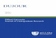 Dillard University Journal of Undergraduate Research ... · Welcome to the inaugural issue of the Dillard University Journal of Undergraduate ... David Mitrany’s ... functionalist