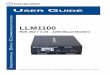 LLM1100 - Data-Linc Groupdata-linc.com/wp-content/uploads/2016/12/LLM1100.pdf · The nominal operating supply voltage for the LLM1100 is 12VDC. ... such as a wall plug-in 120VAC to
