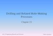 Drilling and Related Hole-Making Processes - mie.njit.edu .Drilling and Related Hole-Making Processes