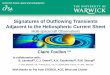 Signatures of Outflowing Transients Adjacent to the ... · centre for fusion, space and astrophysics. Signatures of Outflowing Transients Adjacent to the Heliospheric Current Sheet