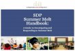 SDP Summer Melt Handbook - Harvard Universitysdp.cepr.harvard.edu/.../sdp-summer-melt-handbook.pdf · SDP Summer Melt Handbook: ... college on a high school senior exit survey. We