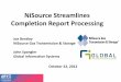 NiSource Streamlines Completion Report Processing · Completion Report process by Oct of project year ... Enforces Data Validation . ... MAOP Verification Initiatives