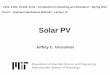 Part II Lesson 10: Solar photovoltaics (PV) · It’s a Quantum World: ... Solar Cells Part II 11. Application of Quantum Modeling of Solids: Nanotechnology . ... Abundance of Solar