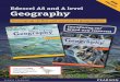 R 2016 EW Edexcel AS and A level Geography · We’ll help you track every student’s ... offered as part of the Edexcel AS and A level Geography qualifications have ... from our